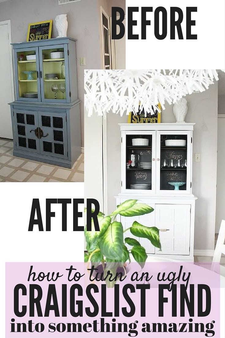 A 40 China Cabinet Makeover Love Renovations   BEFORE 