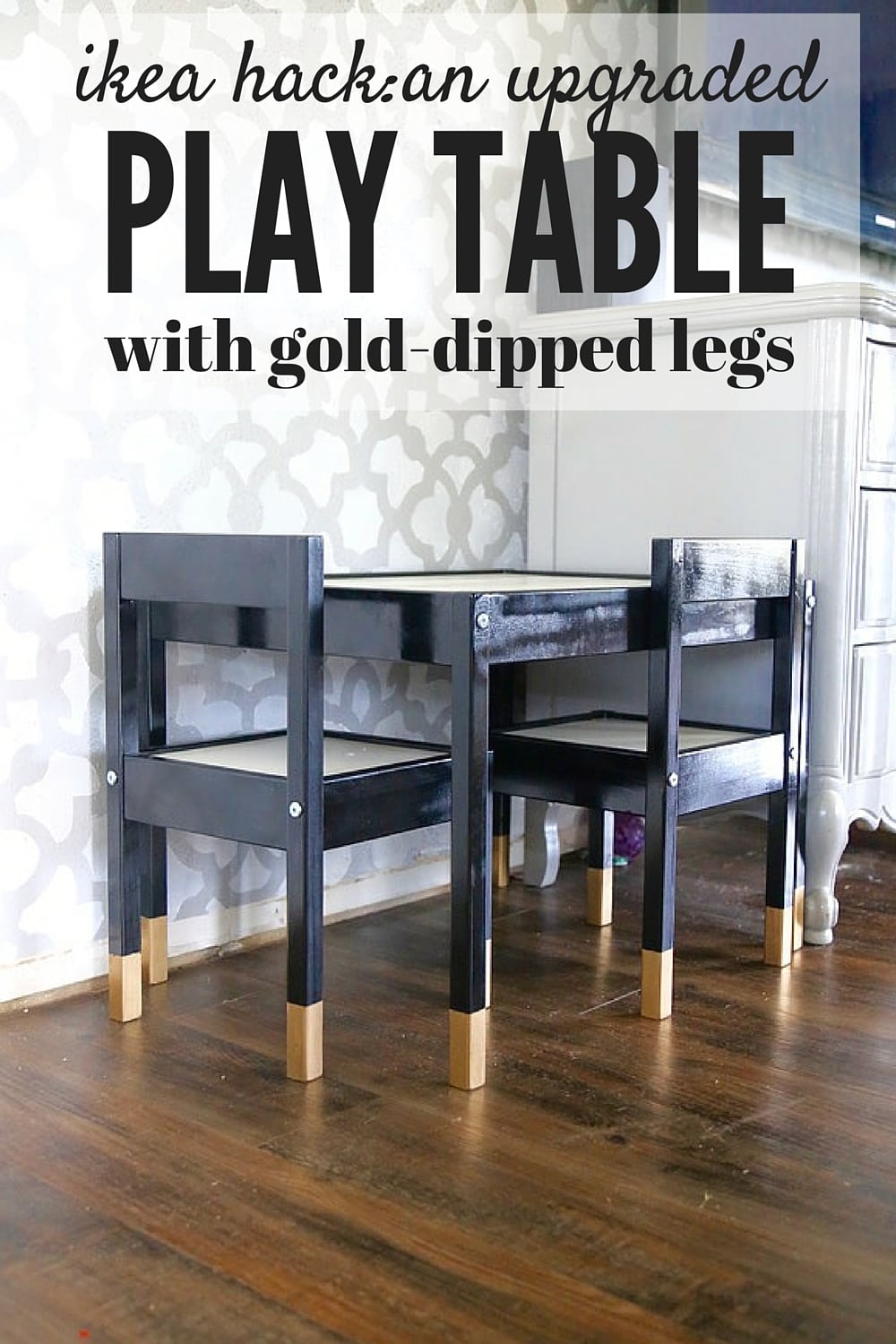 DIY IKEA Play Table Hack {Using Just Paint!) - Love & Renovations