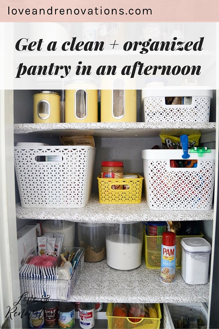Quick + Easy Pantry Makeover – Love & Renovations