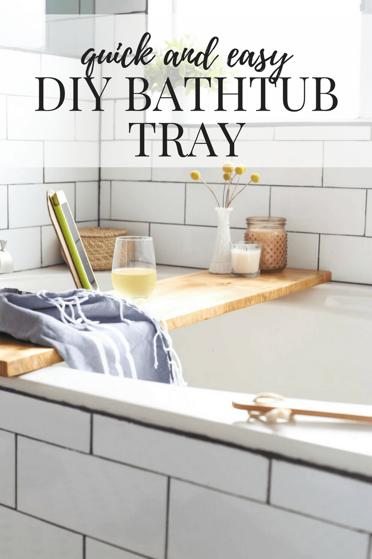 DIY: Nicole's mantle turned bath tub shelf