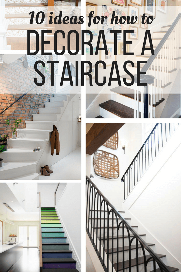 How to Decorate a Staircase Wall - Love & Renovations