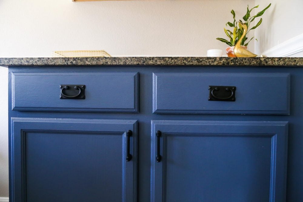 Our DIY Blue & White Kitchen Cabinets - Love & Renovations