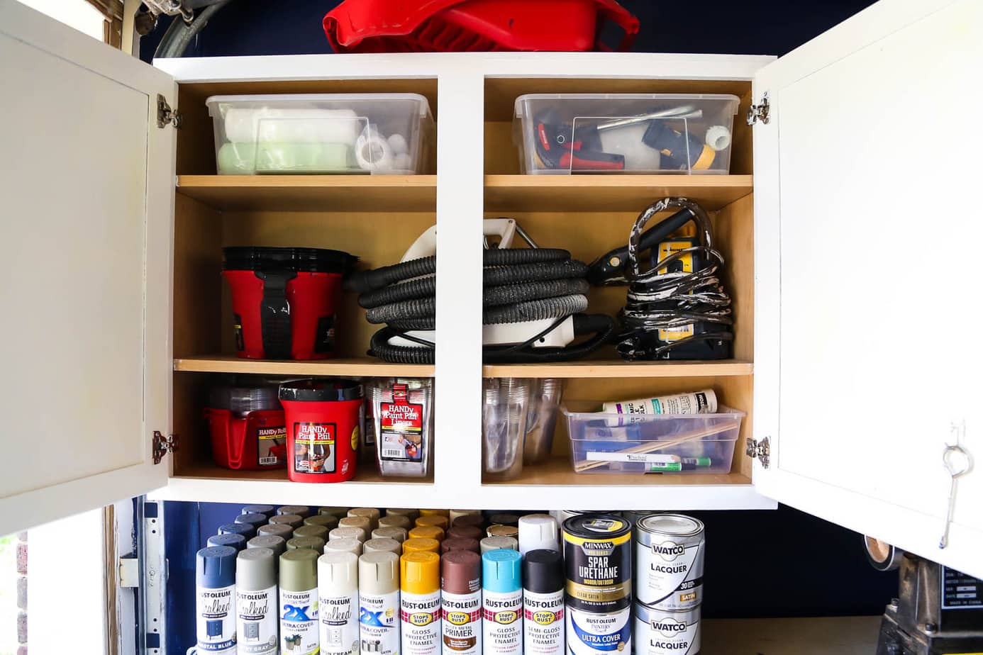 Tackling The Basement: Organizing Our Paint Cans