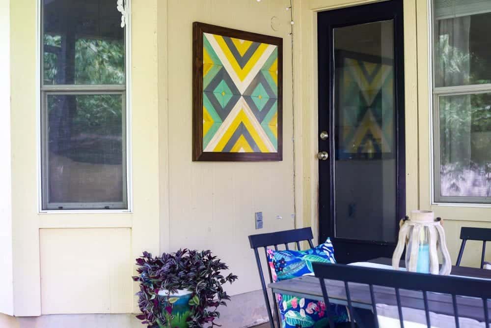 Easy DIY Outdoor Wall Art (Perfect for the Patio!) - Love & Renovations