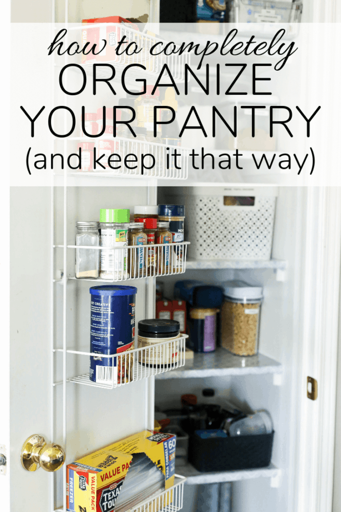 How to organize a small pantry (& keep it that way!) - Love & Renovations