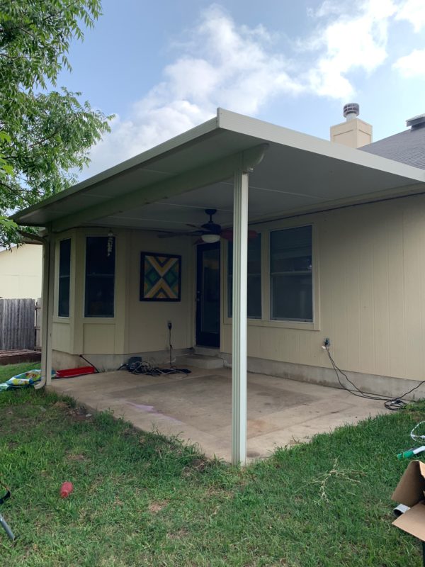 How to Transform an Ugly Metal Patio Cover - Love & Renovations