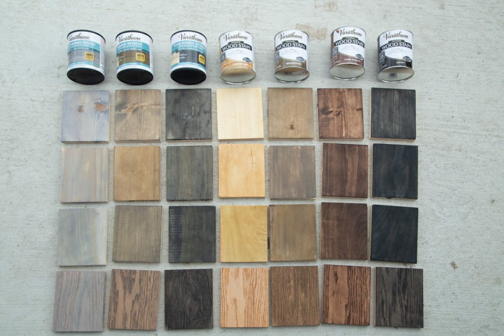 Minwax Wood STAIN SAMPLES, Real Wood Stain Swatches 