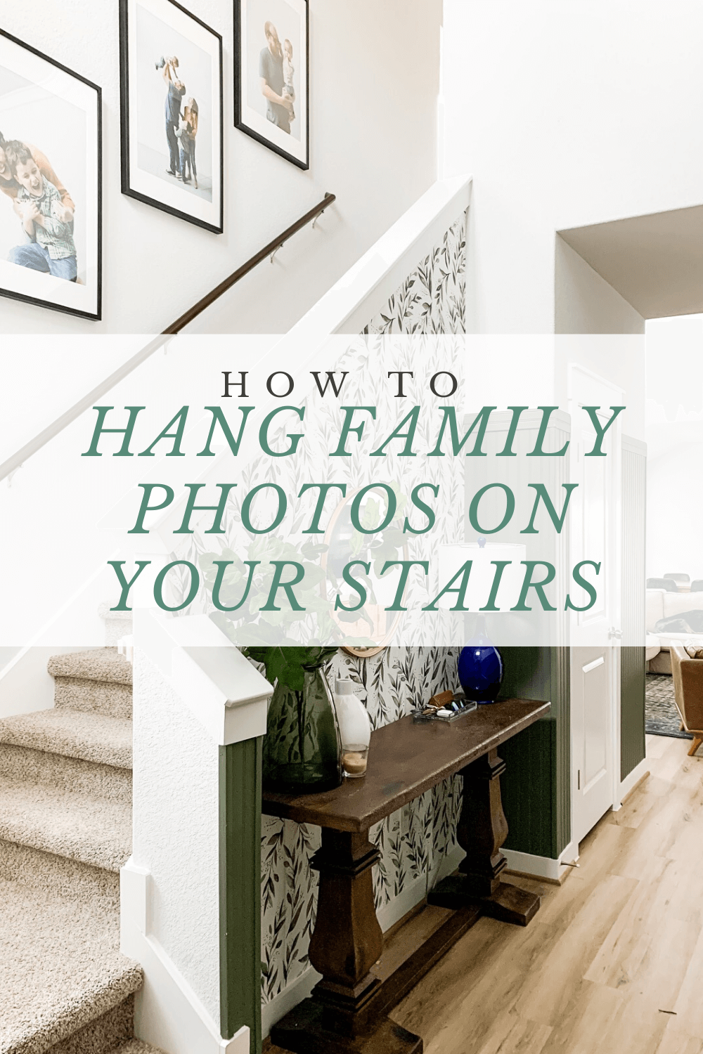 How to Hang Photos on Your Staircase Love & Renovations