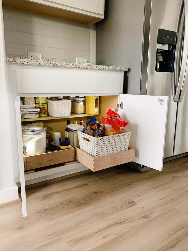 Kitchen Cabinet Storage Solutions: DIY Pull Out Shelves
