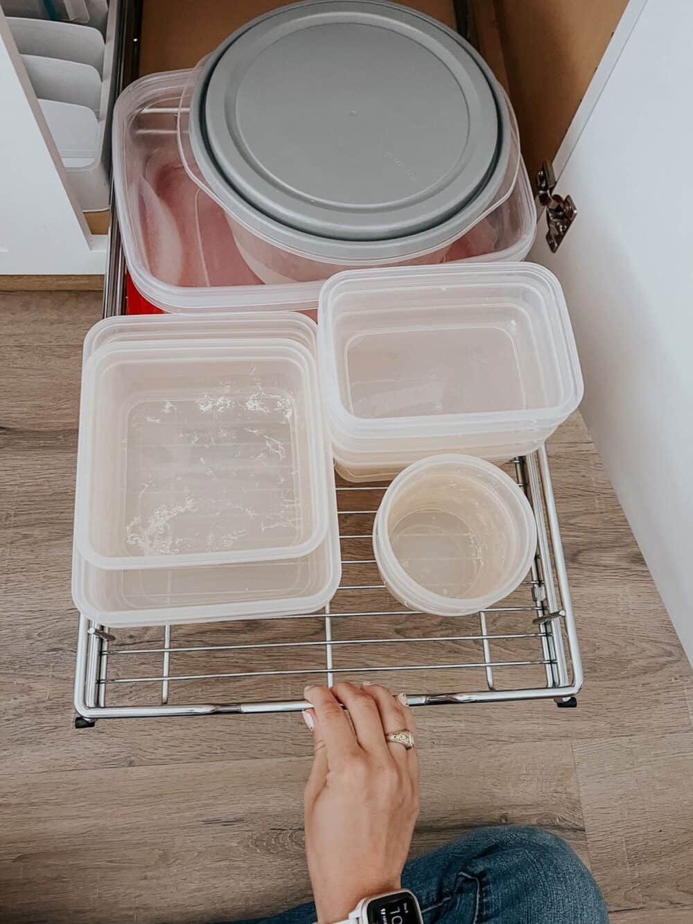 Roll-Out Tray Organizer with Canisters