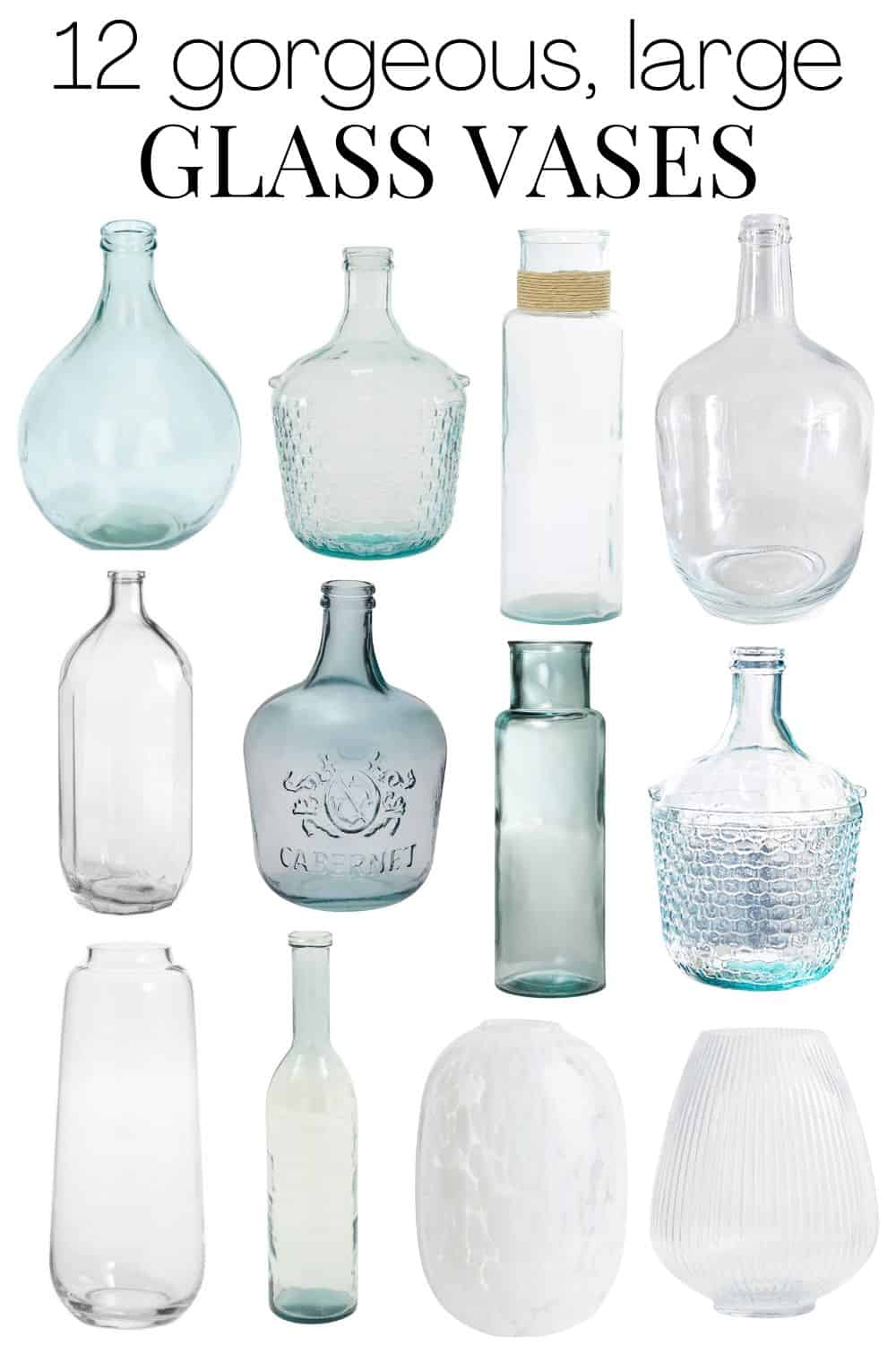 12 Gorgeous Large Glass Vases – Love & Renovations