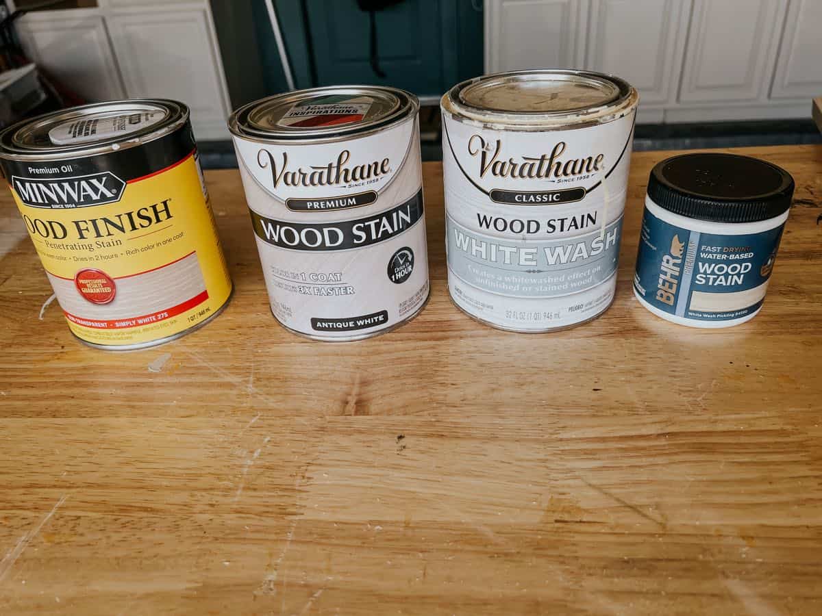 wood stain over paint