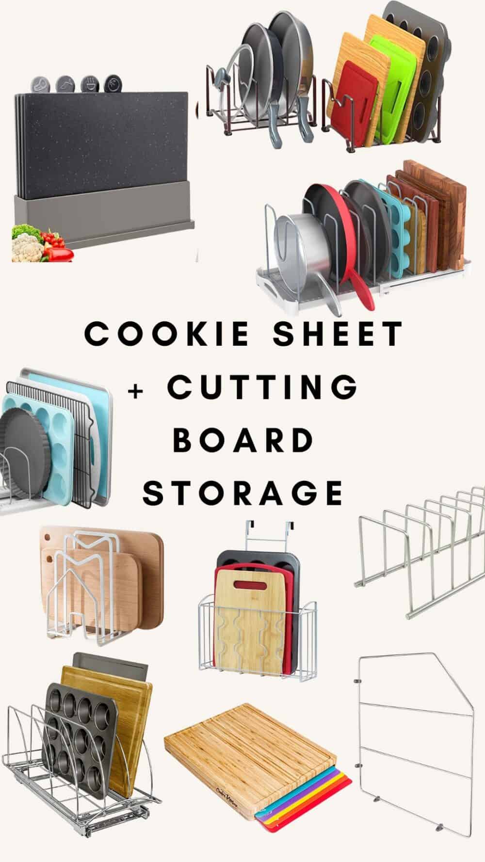 Kitchen Storage Organizer Cutting Board Cookie Sheet Rack Bakeware Holder  Best